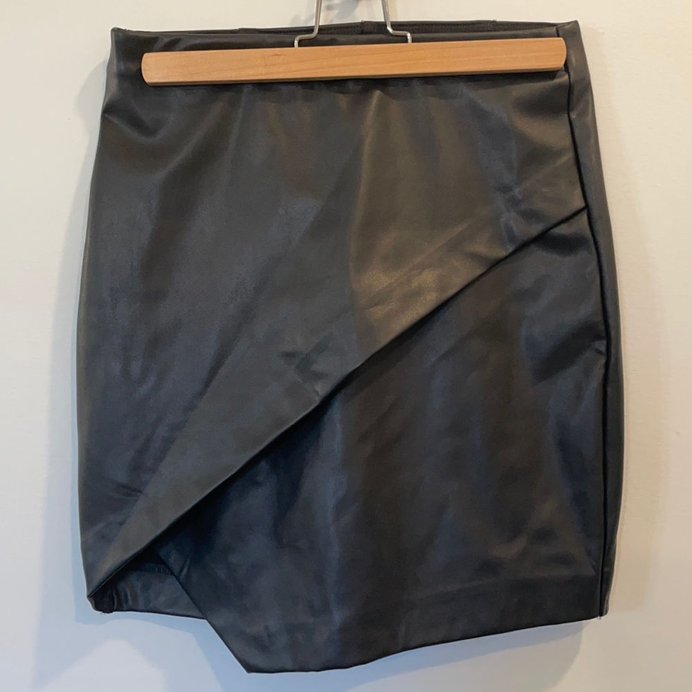 Faux Leather Mini Skirt